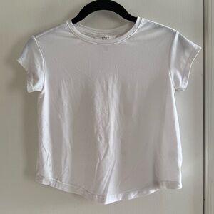 Athleta Girl White Tee Size 6